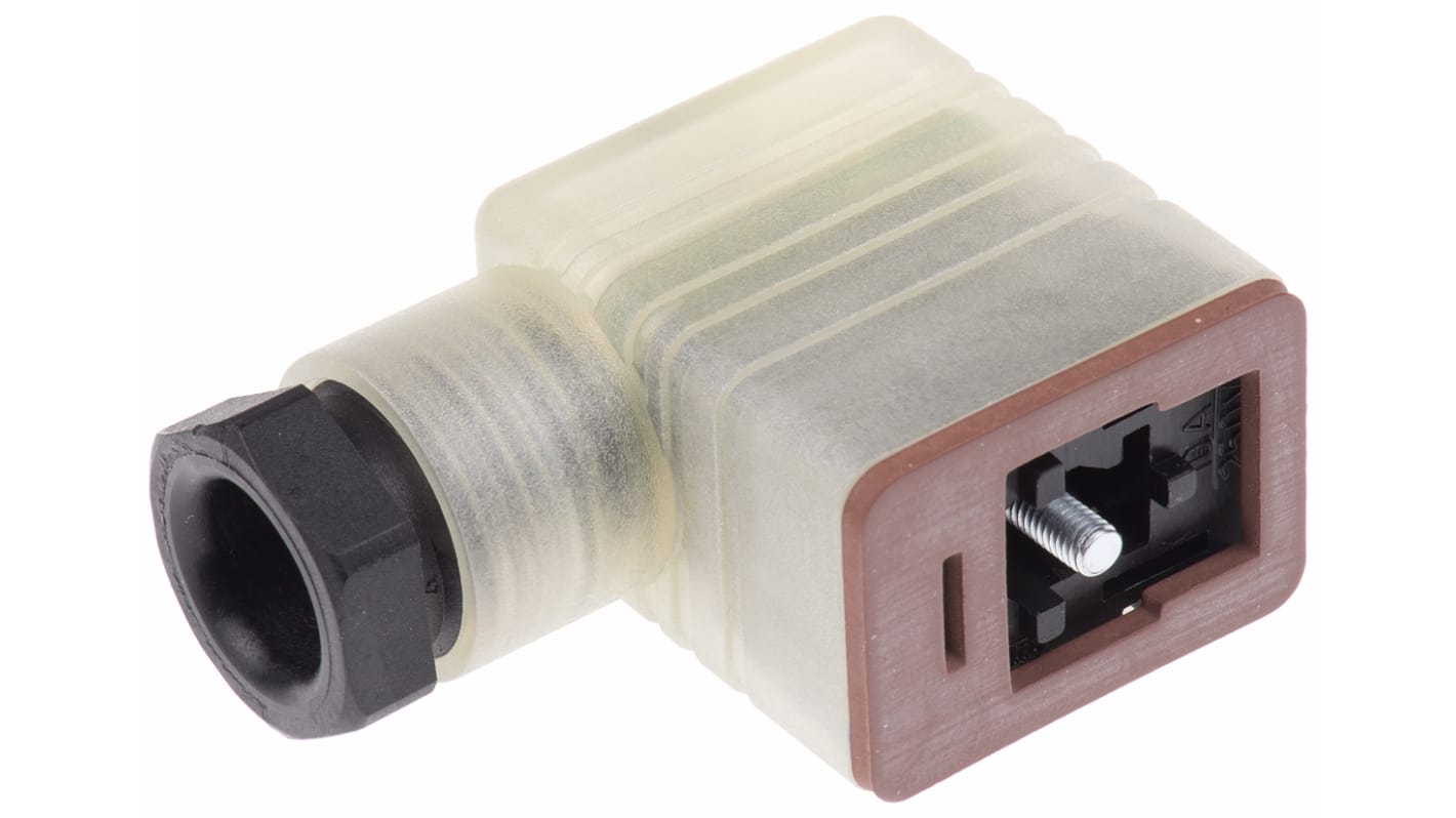 Connettore per valvole a solenoide Hirschmann DIN 43650 B, Femmina, 2P+E, 24 V