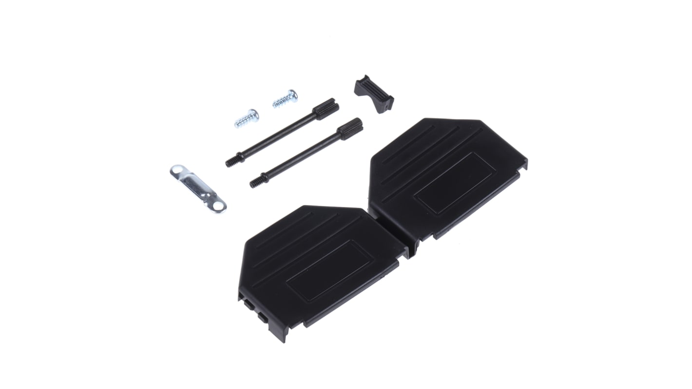 MH Connectors MHDPPK-SLIM Series Polyamide D Sub Backshell, 25 Way, Strain Relief