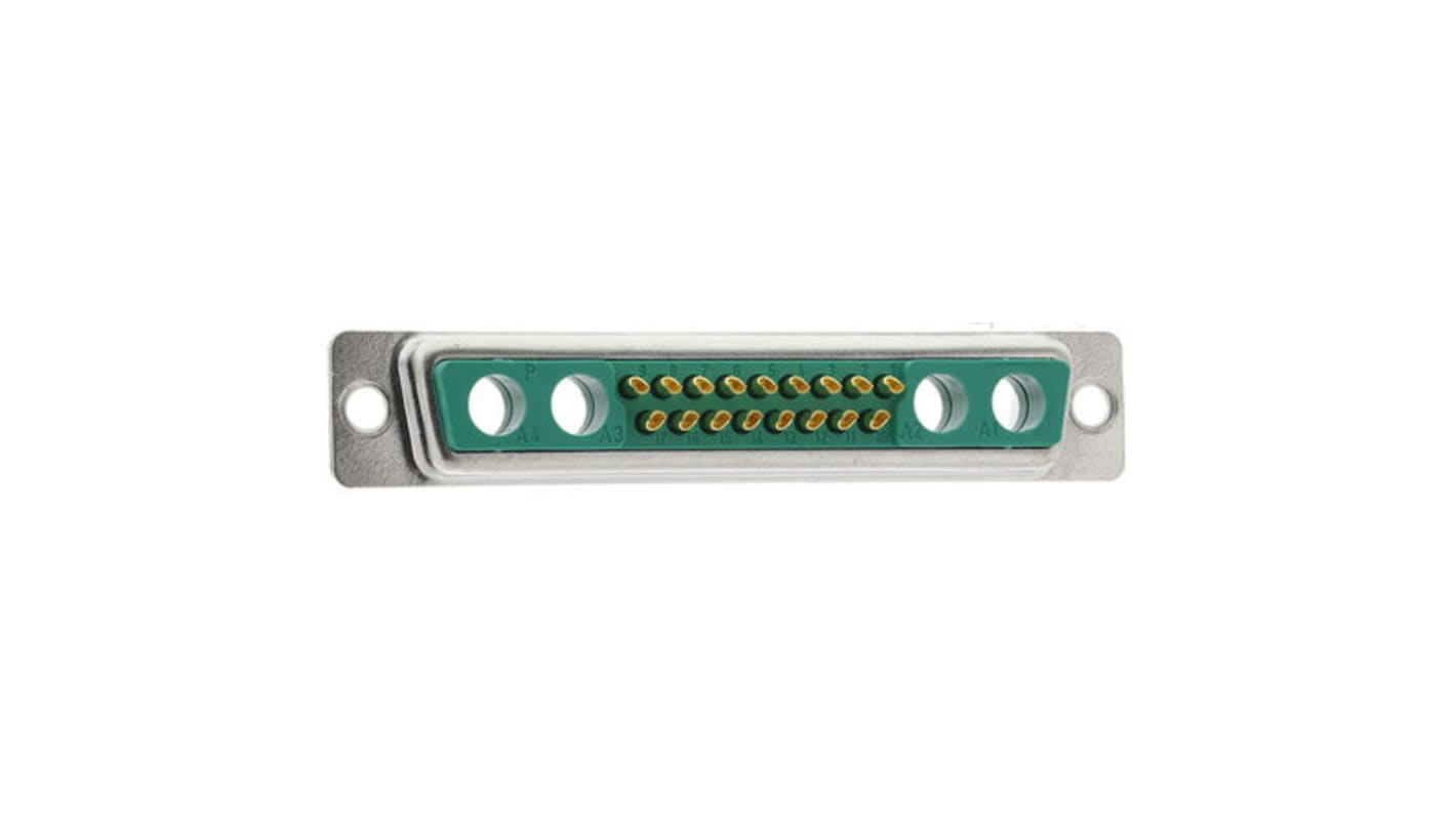 FCT from Molex FM 21 Way Panel Mount D-sub Connector Plug