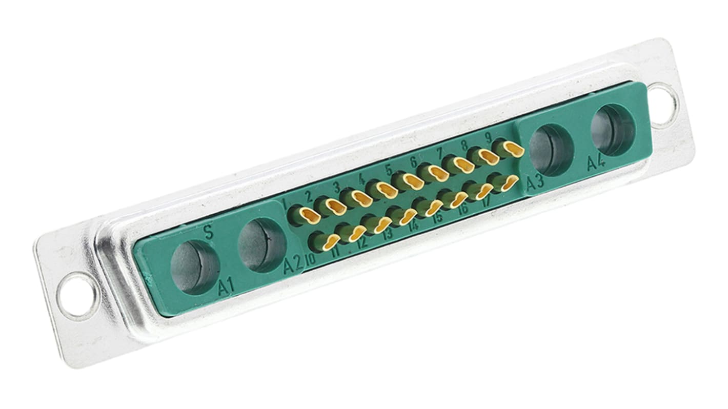 FCT from Molex FM 21 Way Panel Mount D-sub Connector Socket