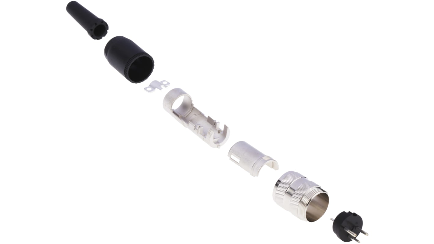 Connecteur DIN Amphenol Industrial C 091 A, 3 contacts, Mâle, Montage sur câble, A souder M16