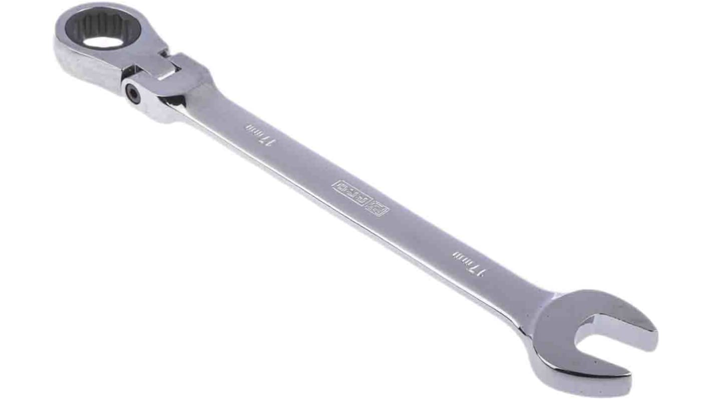 Llave combinada de carraca, RS PRO, 17 mm