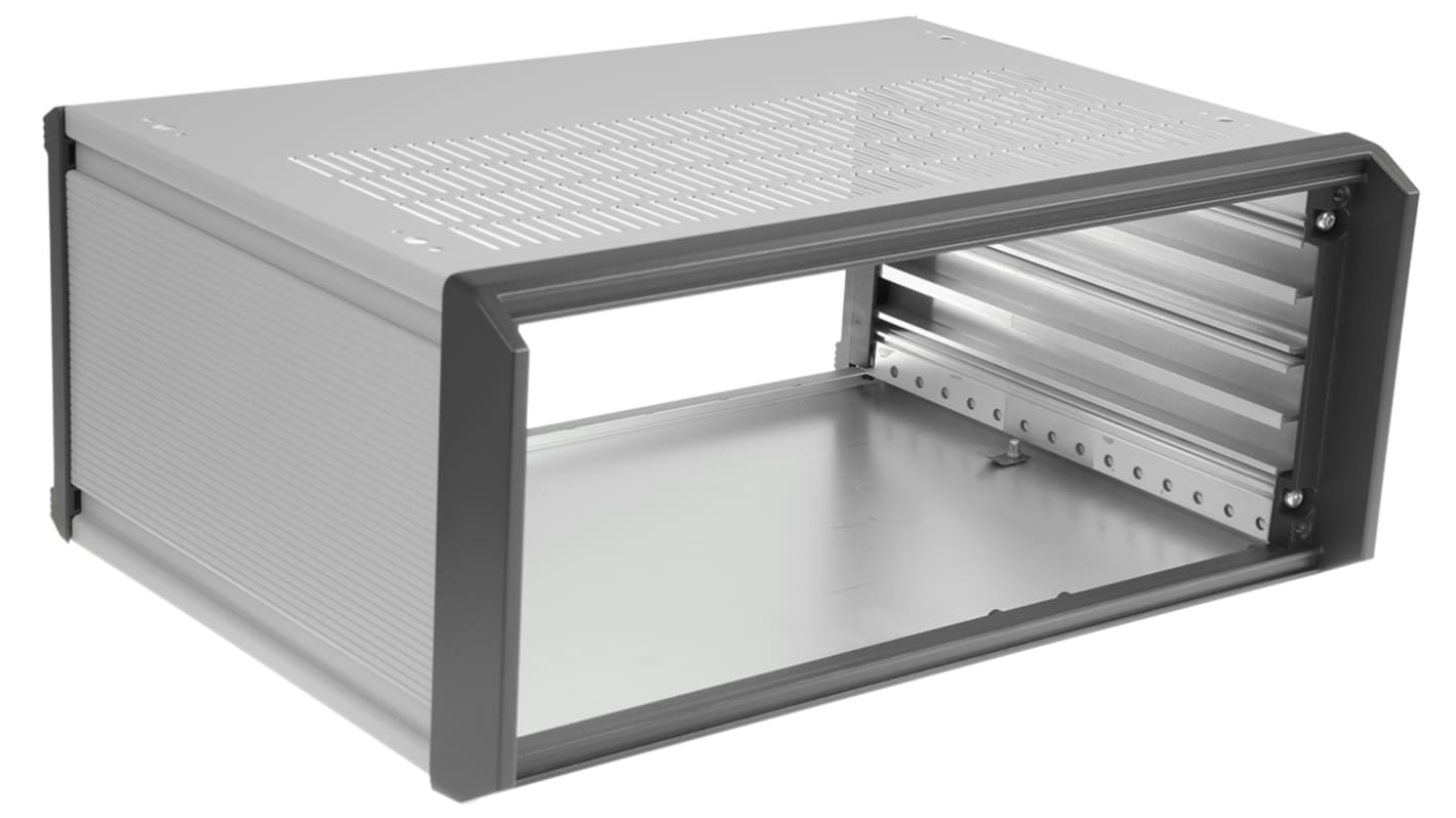 Caja de montaje en rack de 19" 3U nVent SCHROFF serie propacPro, de Aluminio, 155 x 363 x 266mm