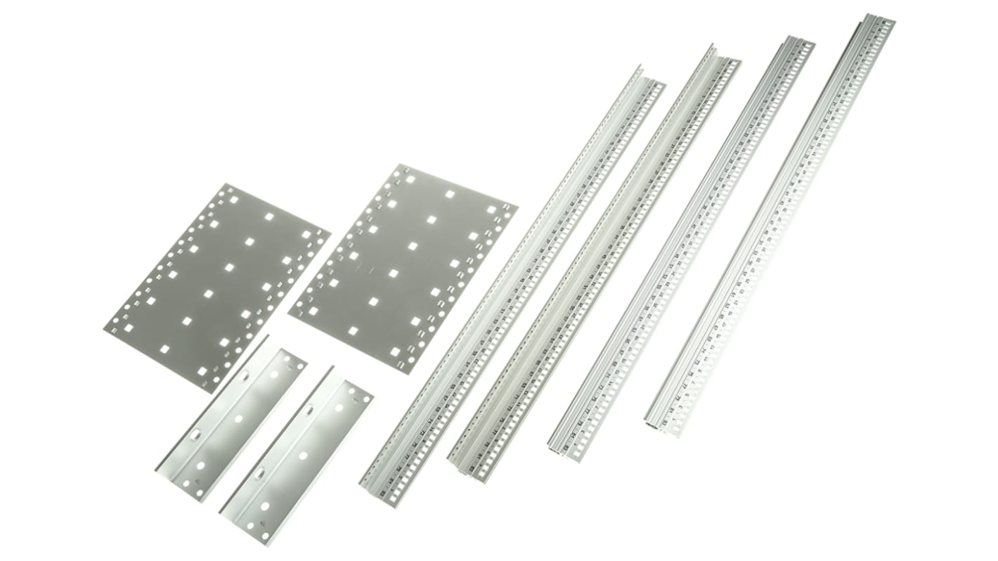 Obudowa do montażu w szafie 3U x 84KM x 175mm, Aluminium, stal nierdzewna