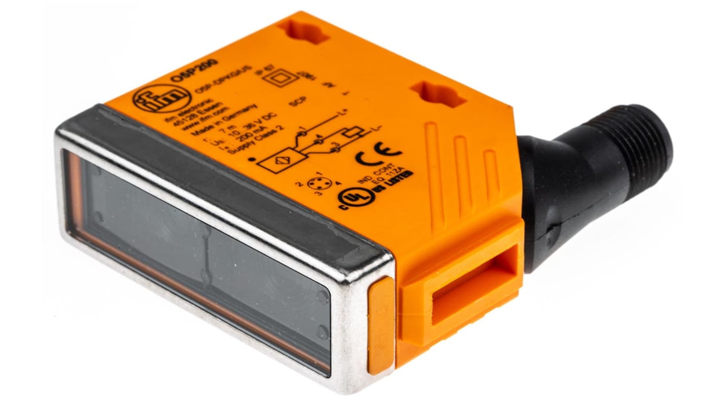 Rs-Online Sensore fotoelettrico Rettangolare ifm electronic a retroriflessione rilevamento 100 mm → 7 m. uscita PNP