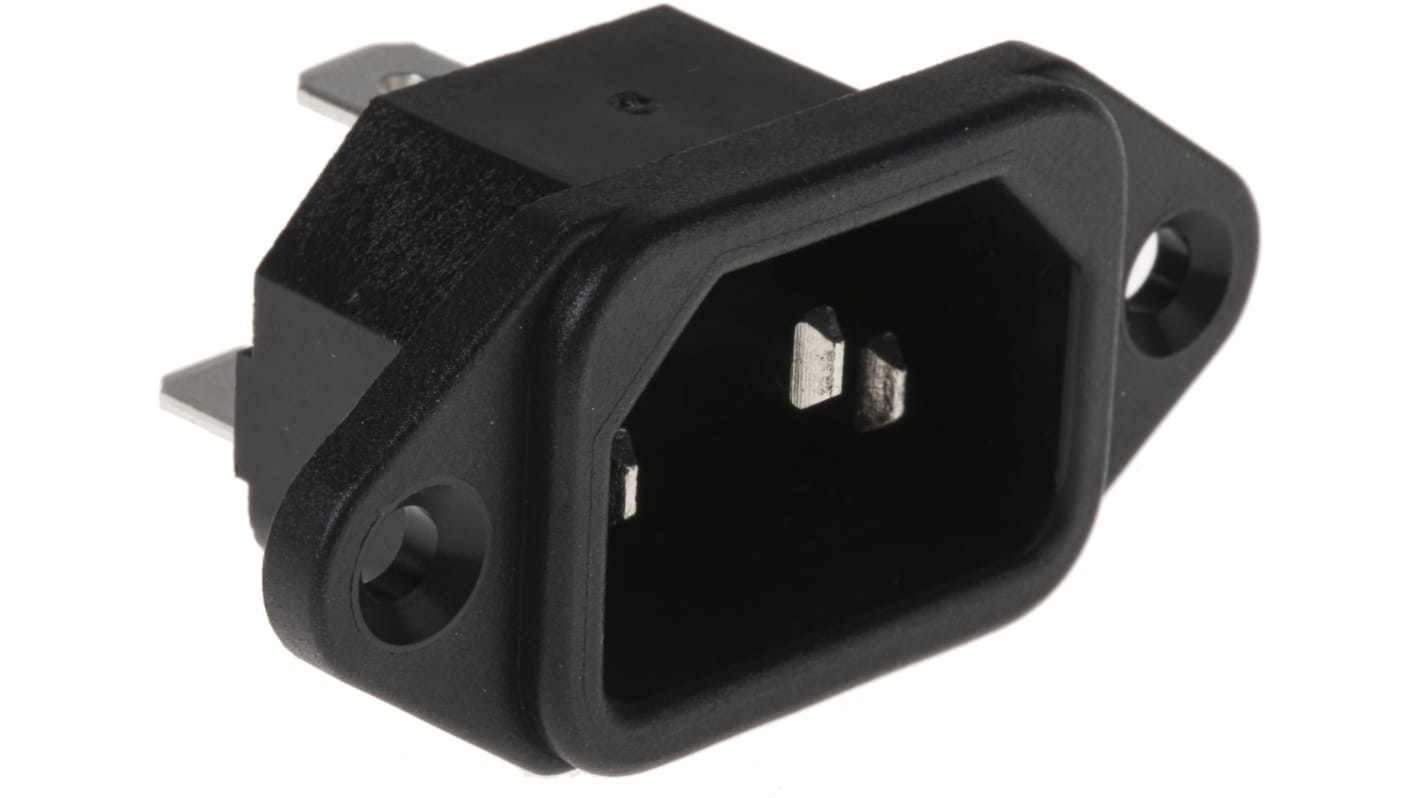 RS PRO C14插头 IEC连接器, 面板安装, 250 V, 10A