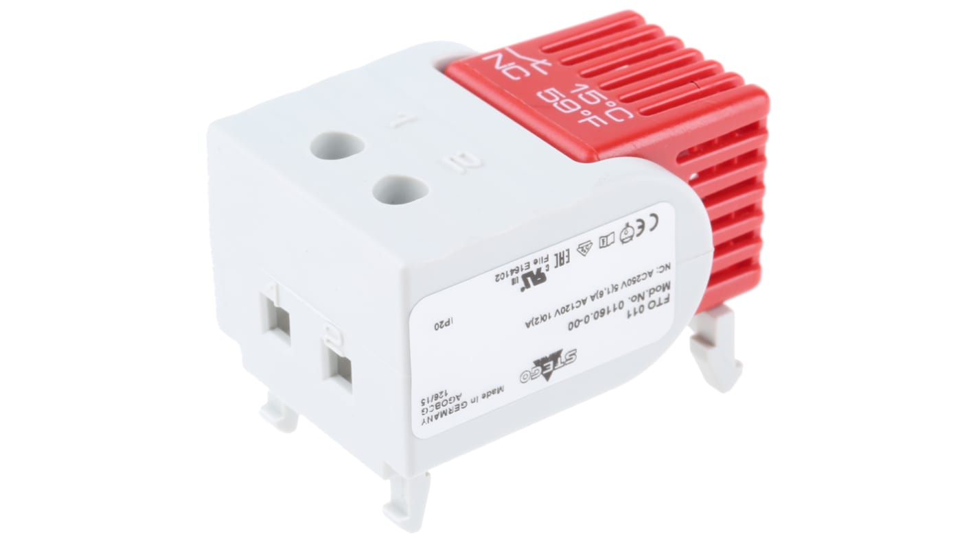 STEGO 机柜温控器, 120 → 250 V 交流, NC