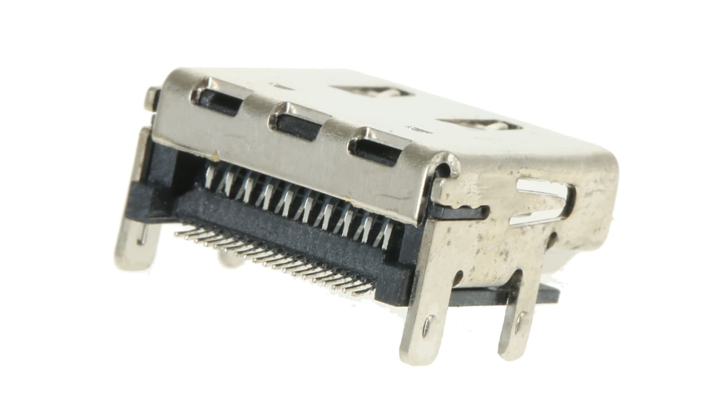 RS PRO 19 Way Female Right Angle HDMI Connector 40 V
