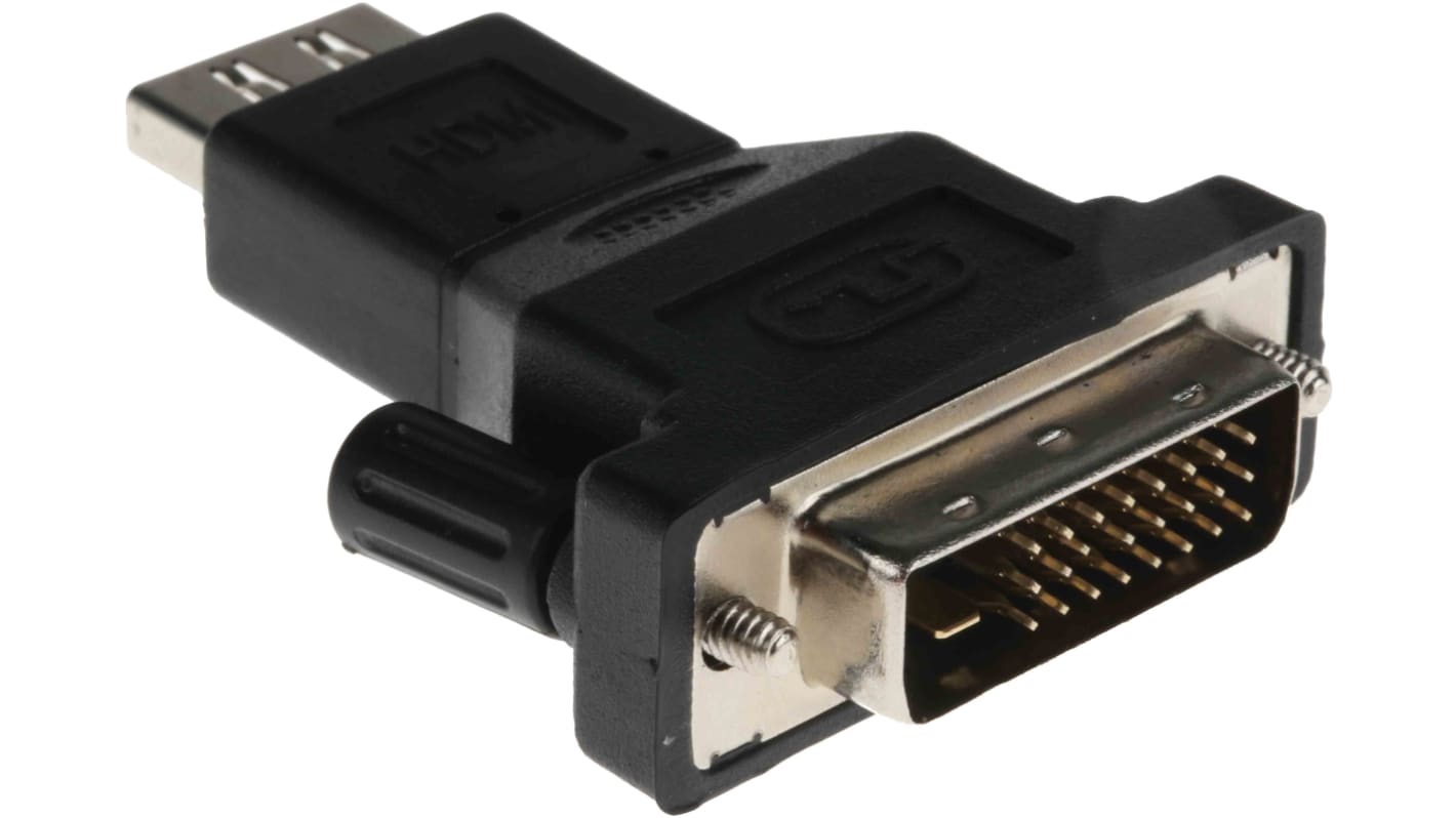 Adattatore AV Femmina HDMI (1), RS PRO, placcatura Nichel DVI maschio (1)