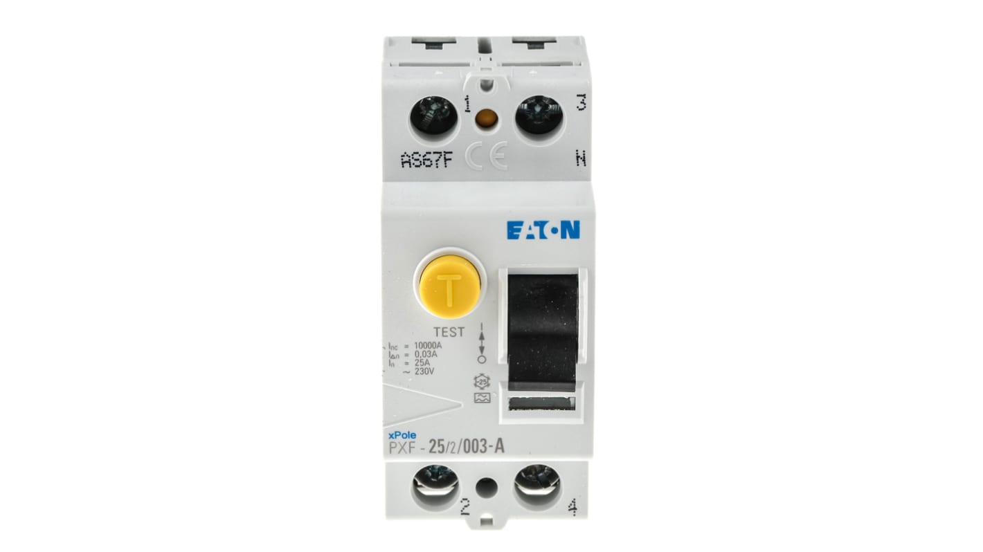 RCCB Eaton PXF-A, 1P+N, 25A, sensibilità 30mA, Tipo A