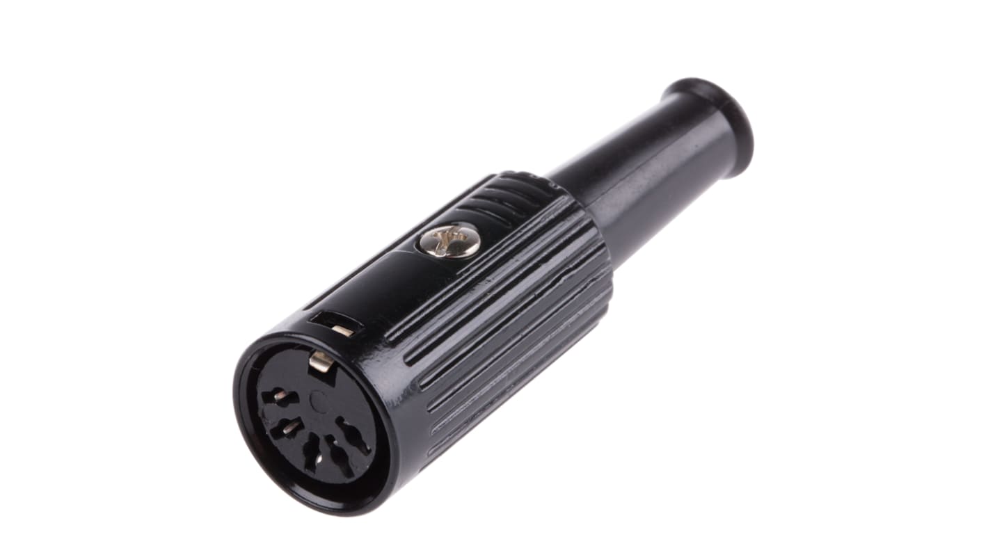 RS PRO 5 Pole Din Socket, 1A, 100 V ac, Push Lock, Female, Cable Mount