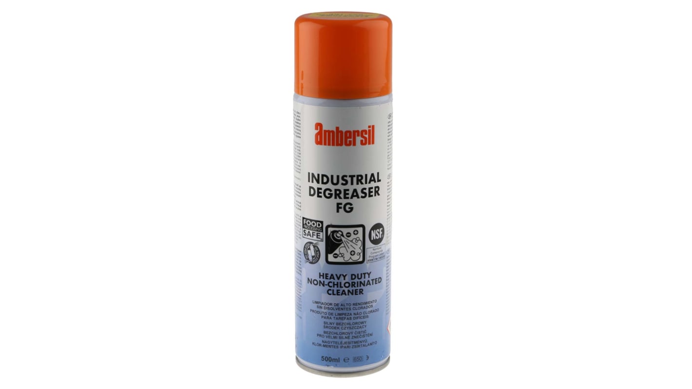 Ambersil Industrial Degreaser FG Fast Drying Solvent Degreaser 500 ml Aerosol