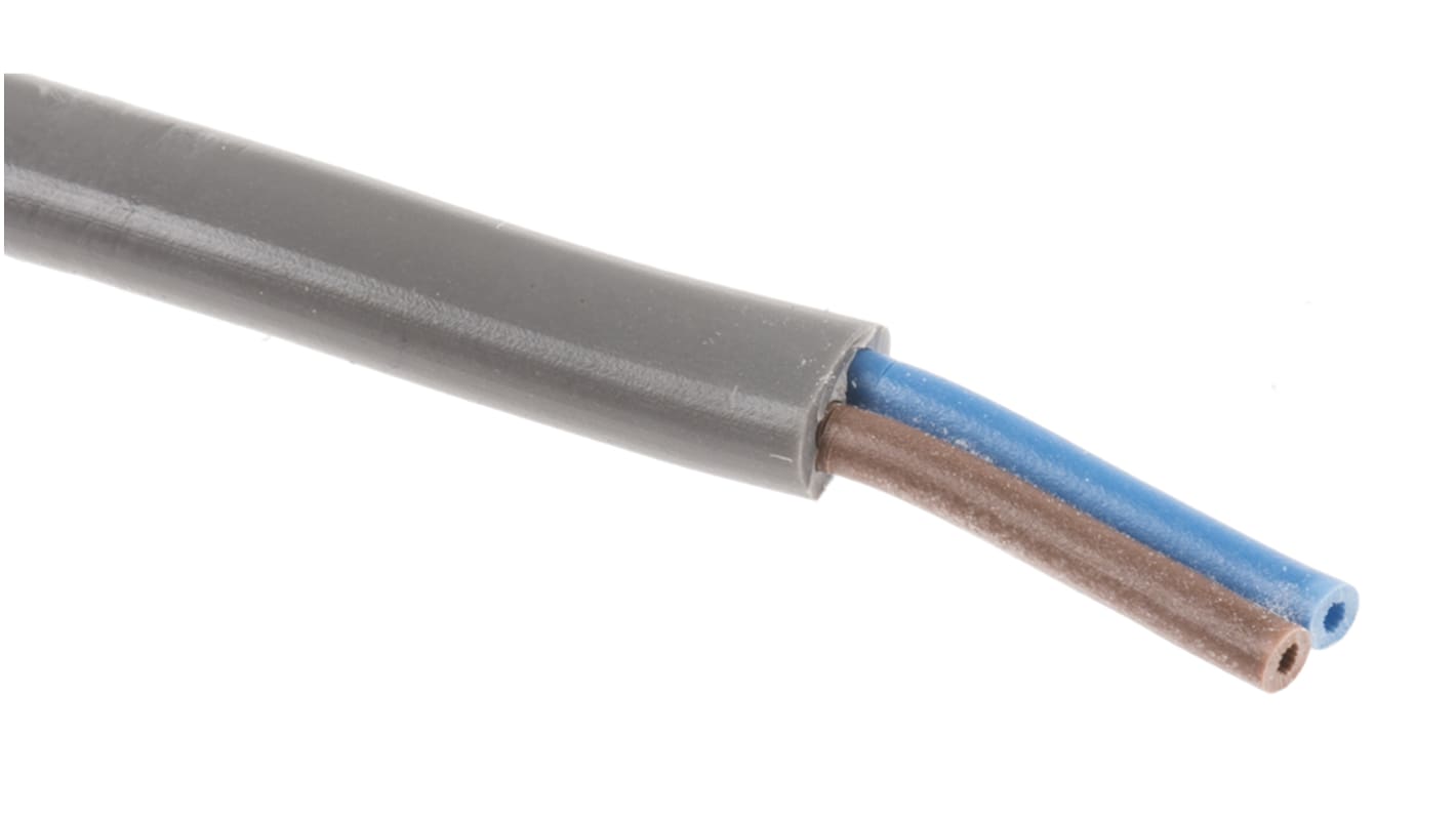 RS PRO, 2192Y, 100m 2 Core, Grey PVC Power Cable