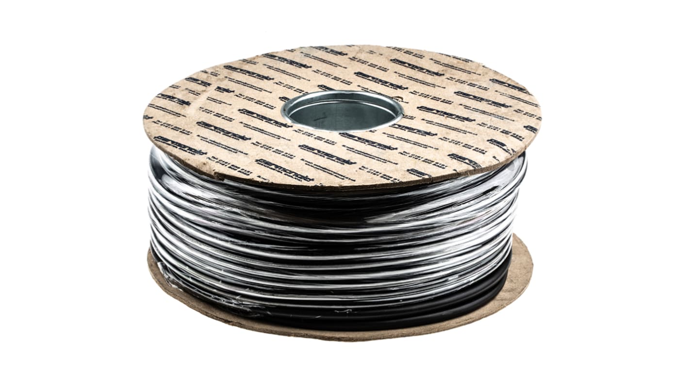 RS PRO Netzkabel, 3-adrig Typ 3183Y Schwarz x 1 mm /Ø 7.1mm 10 A, 100m, 500 V, PVC