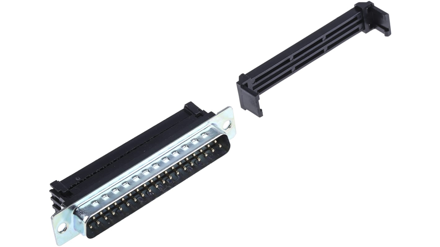Conector D-sub RS PRO, paso 1.27mm, Recto D-Sub estándar, Montaje de Cable, Macho, Terminación IDC, 250 V, 3A
