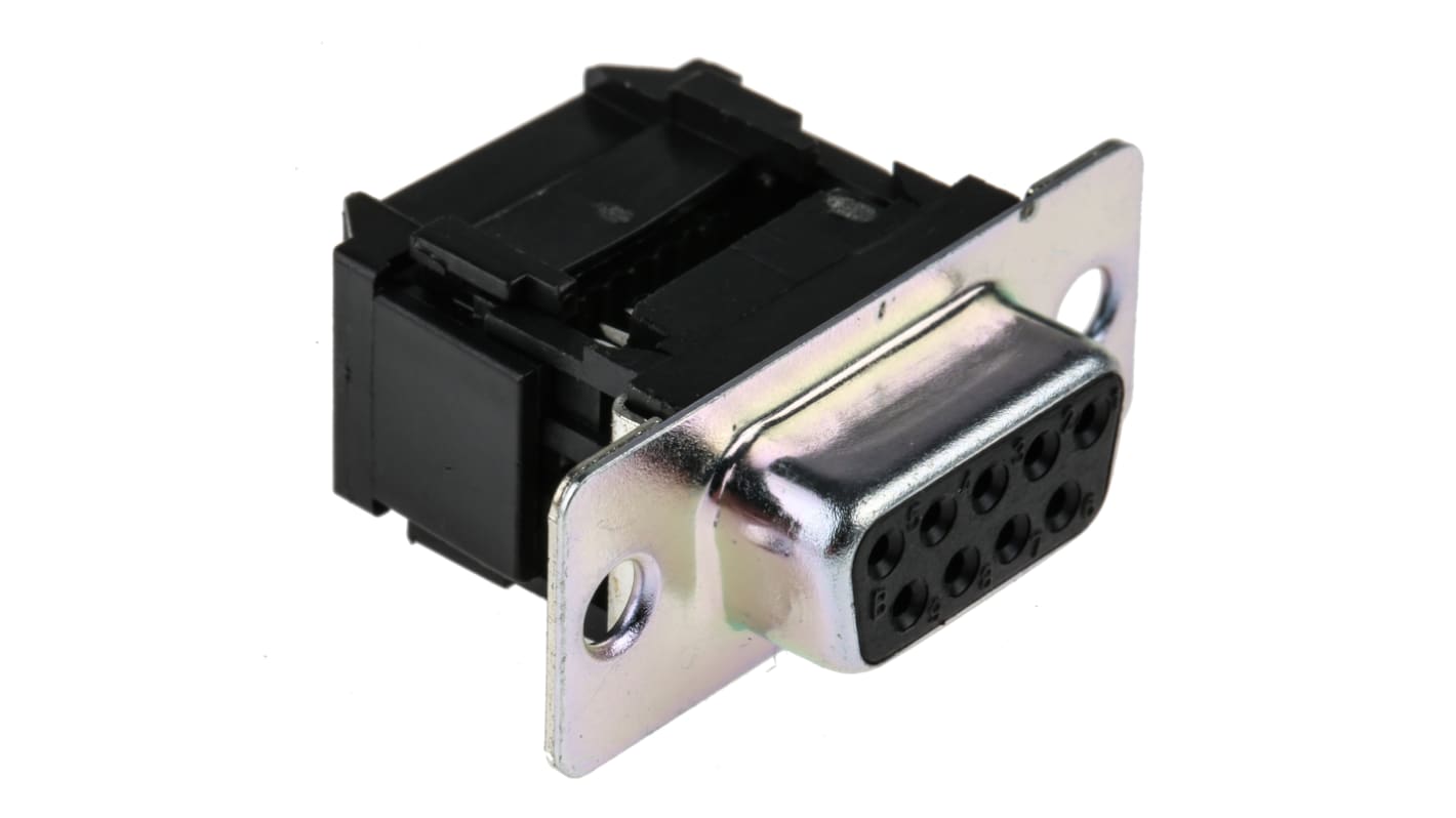 RS PRO 9 Way Cable Mount D-sub Connector Socket, 1.27mm Pitch