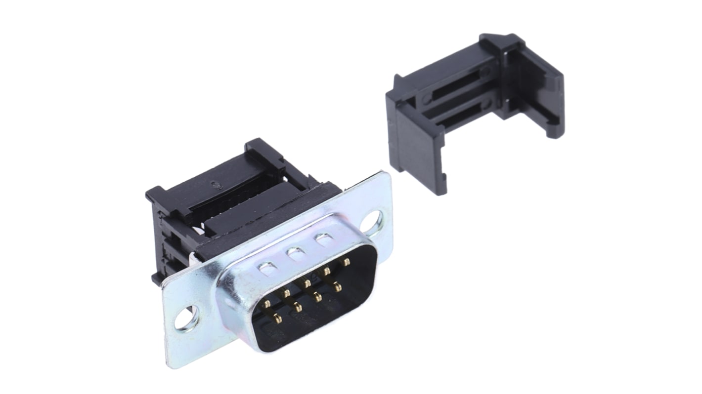 Conector D-sub RS PRO, paso 1.27mm, Recto D-Sub estándar, Montaje de Cable, Macho, Terminación IDC, 250 V, 3A