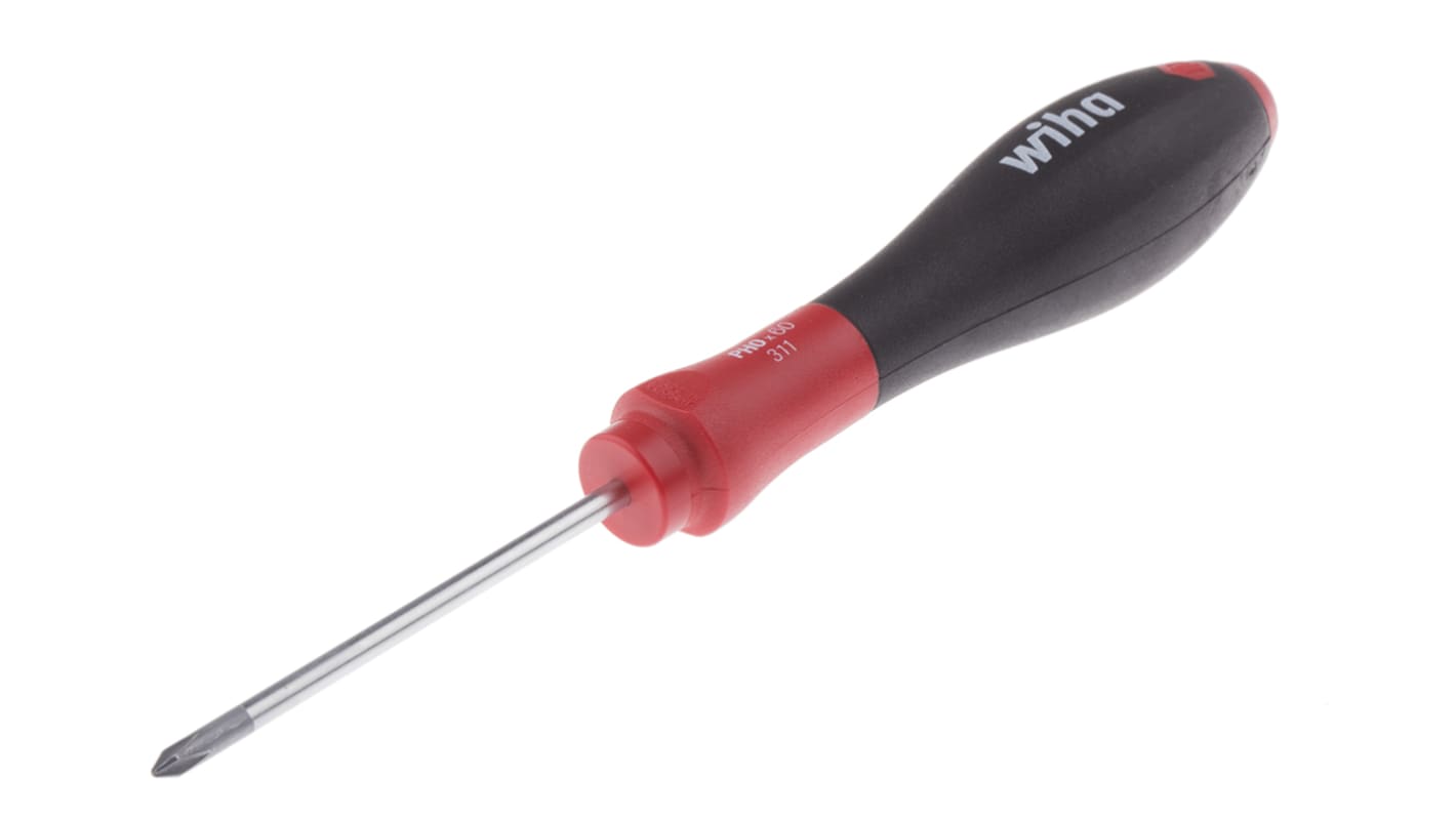 Wiha Phillips Screwdriver, PH0 Tip, 60 mm Blade, 164 mm Overall