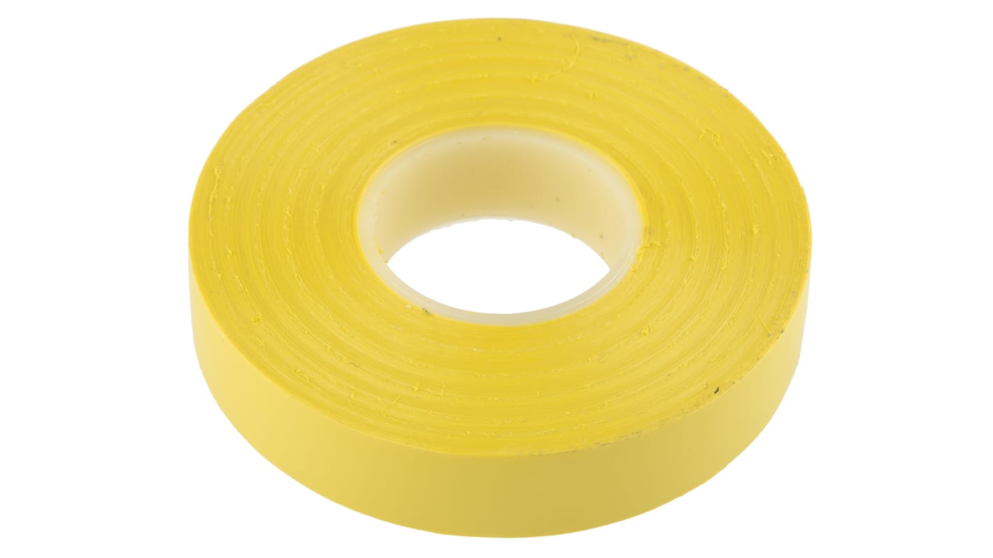 Advance Tapes AT7 Yellow PVC Electrical Tape, 12mm x 20m