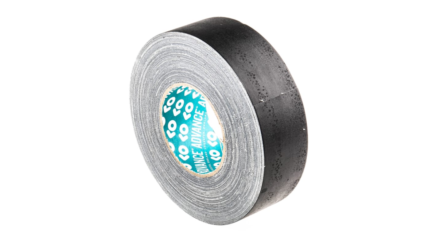 Advance Tapes AT160 AT160 Cloth Tape, 50m x 50mm, Black, Matt Finish