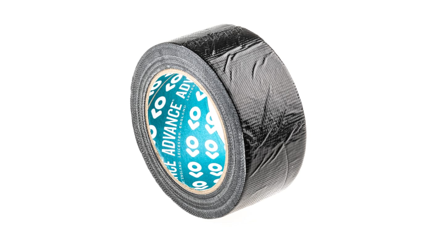 Advance Tapes AT170 AT170 Duct Tape, 25m x 50mm, Black, Gloss Finish