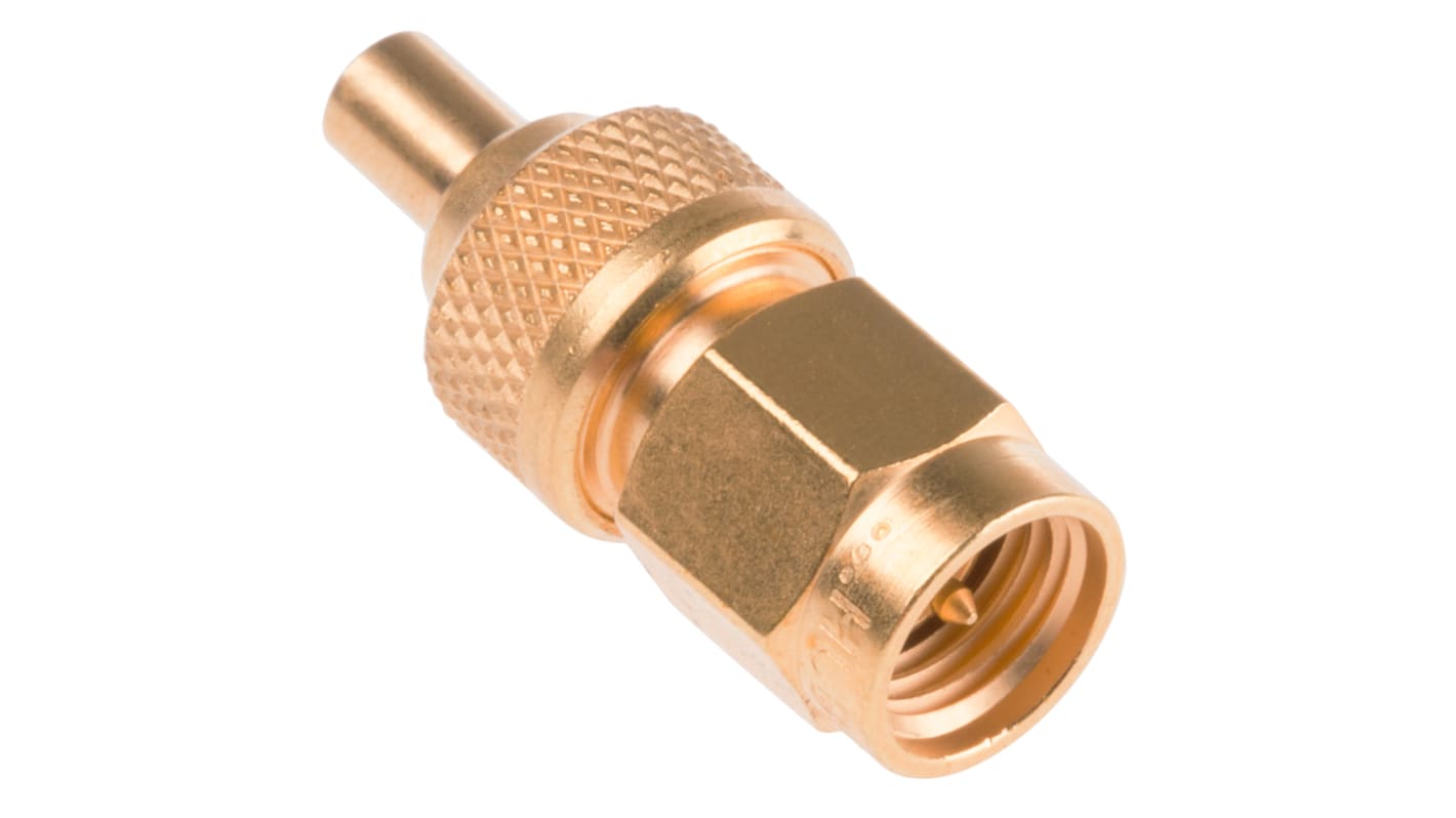 Huber+Suhner Straight 50Ω RF Adapter SMA Plug to MMCX Socket 6GHz