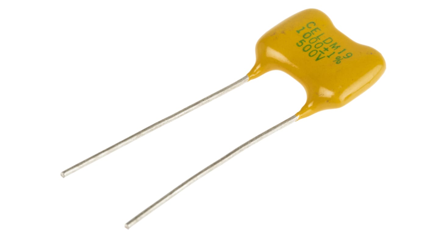 RS PRO 1nF Mica Capacitor 500V dc ±1% Tolerance Radial