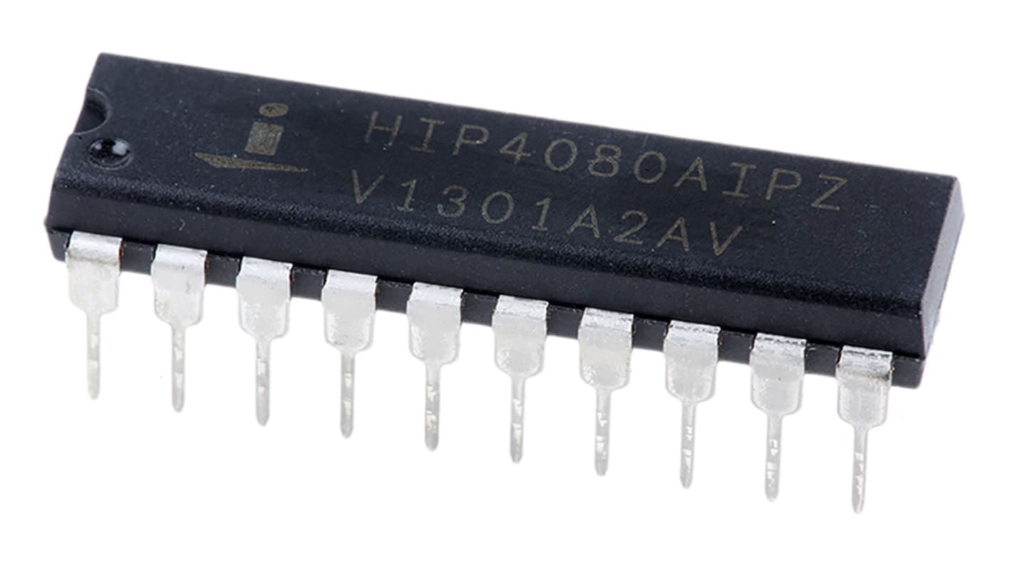 Renesas Electronics HIP4080AIPZ, MOSFET 4, 2.5 A, 15V 20-Pin, PDIP