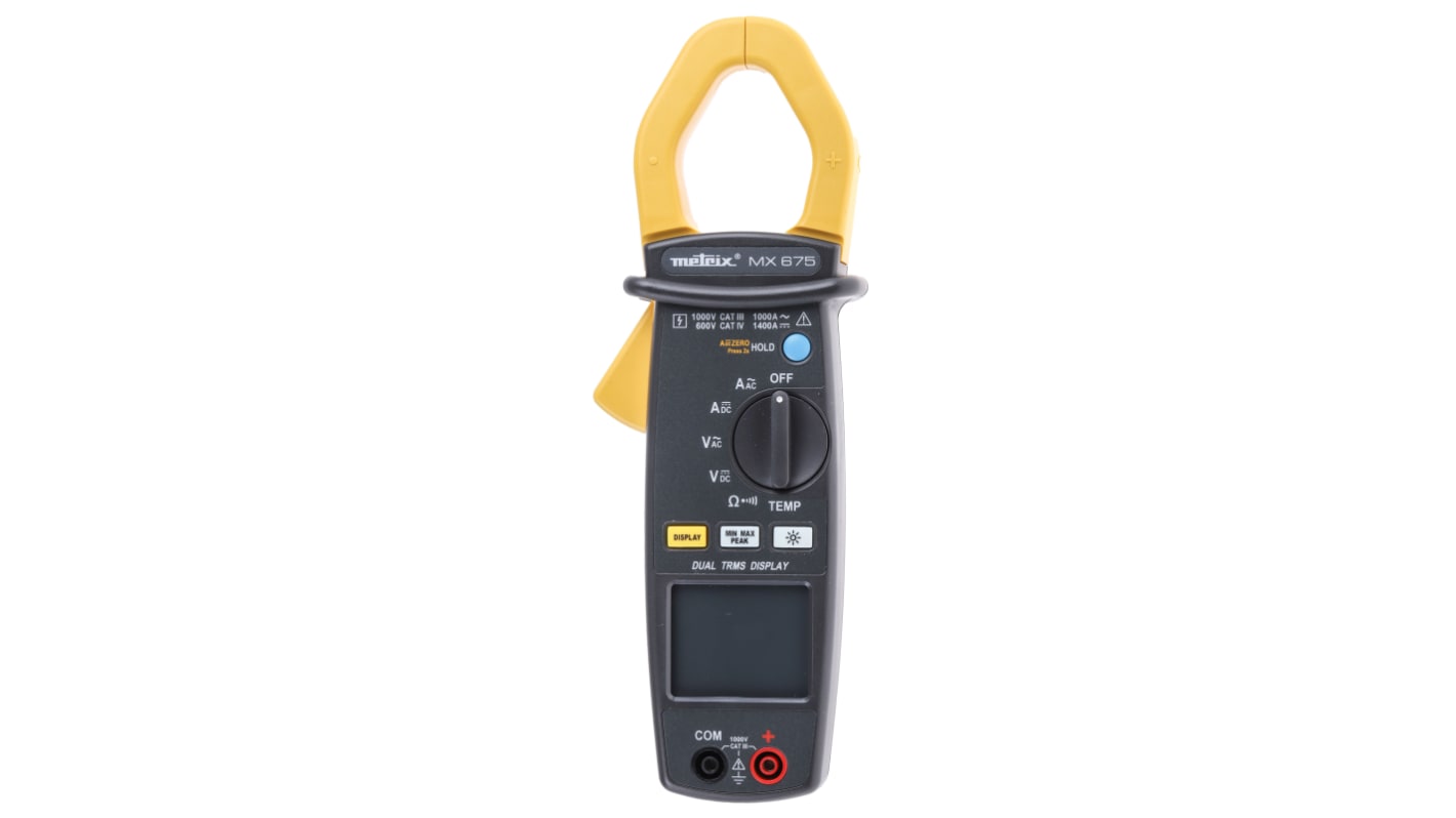 Metrix MX675 Clamp Meter, 1400A dc, Max Current 1000A ac CAT III 1000V