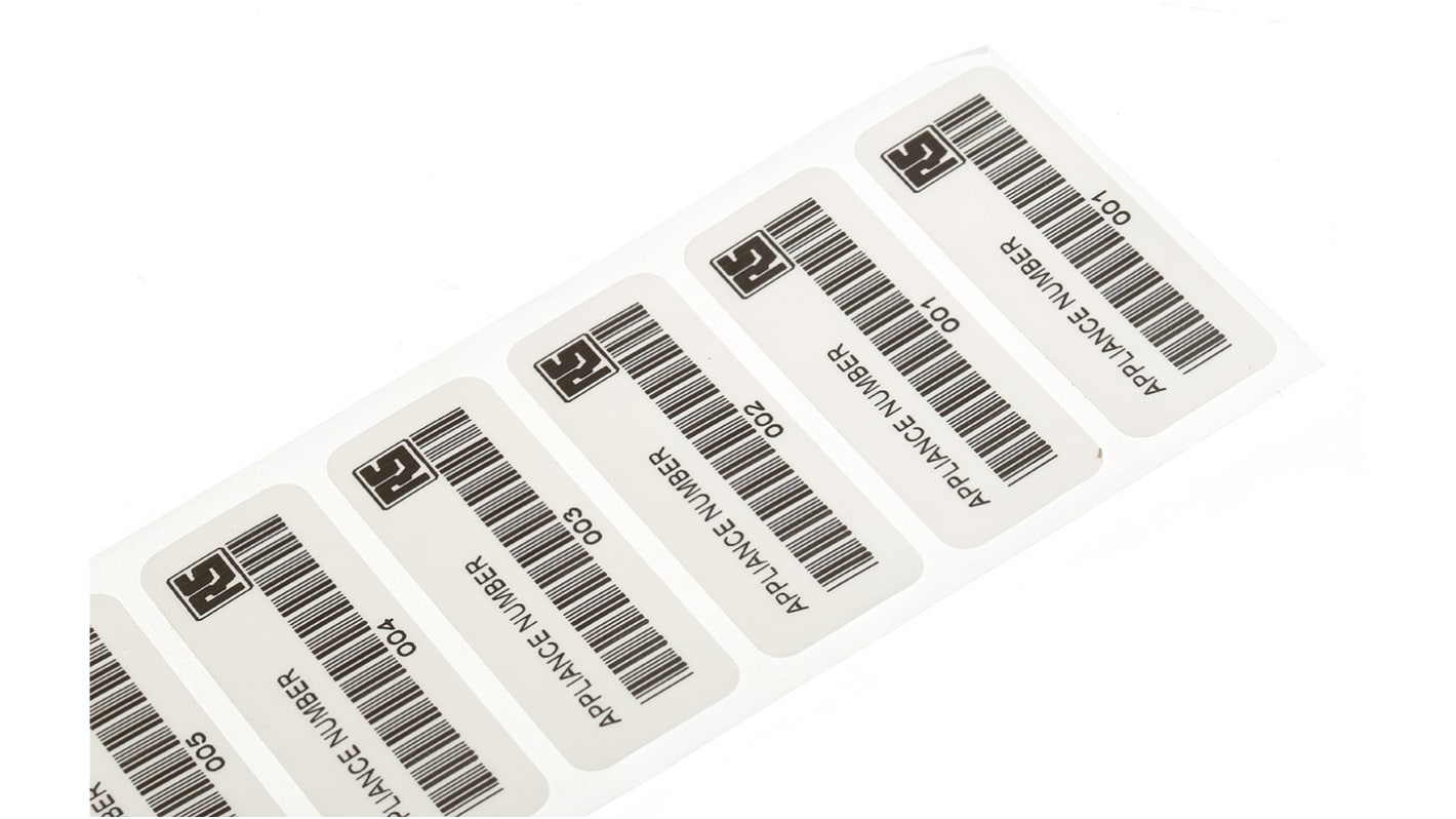 RS PRO PAT Testing Label, For Use With Portable Appliance Testers