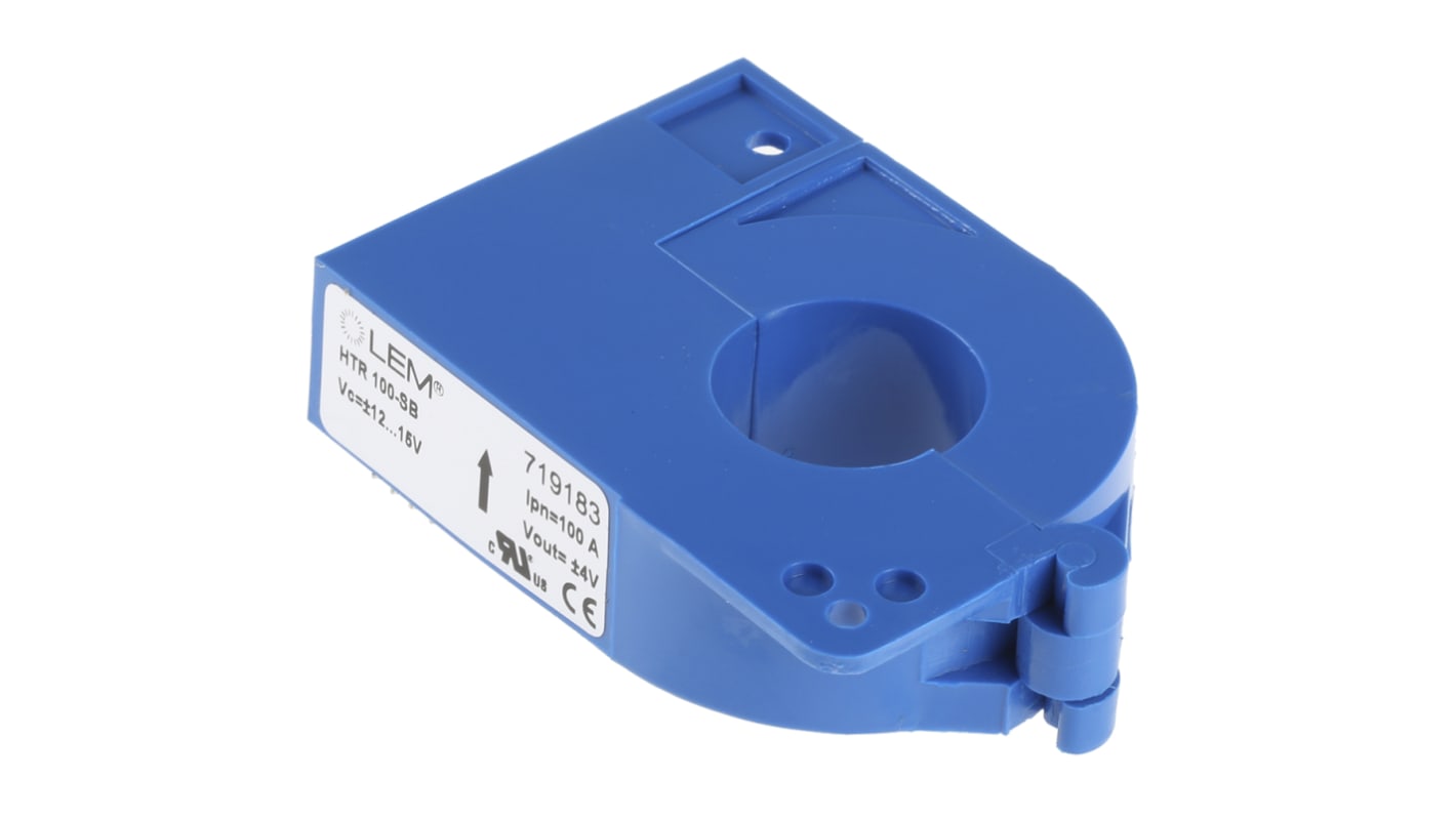 LEM HTR Series Current Transformer, 100A Input, 200:1, 21mm Bore, 12 → 15 V