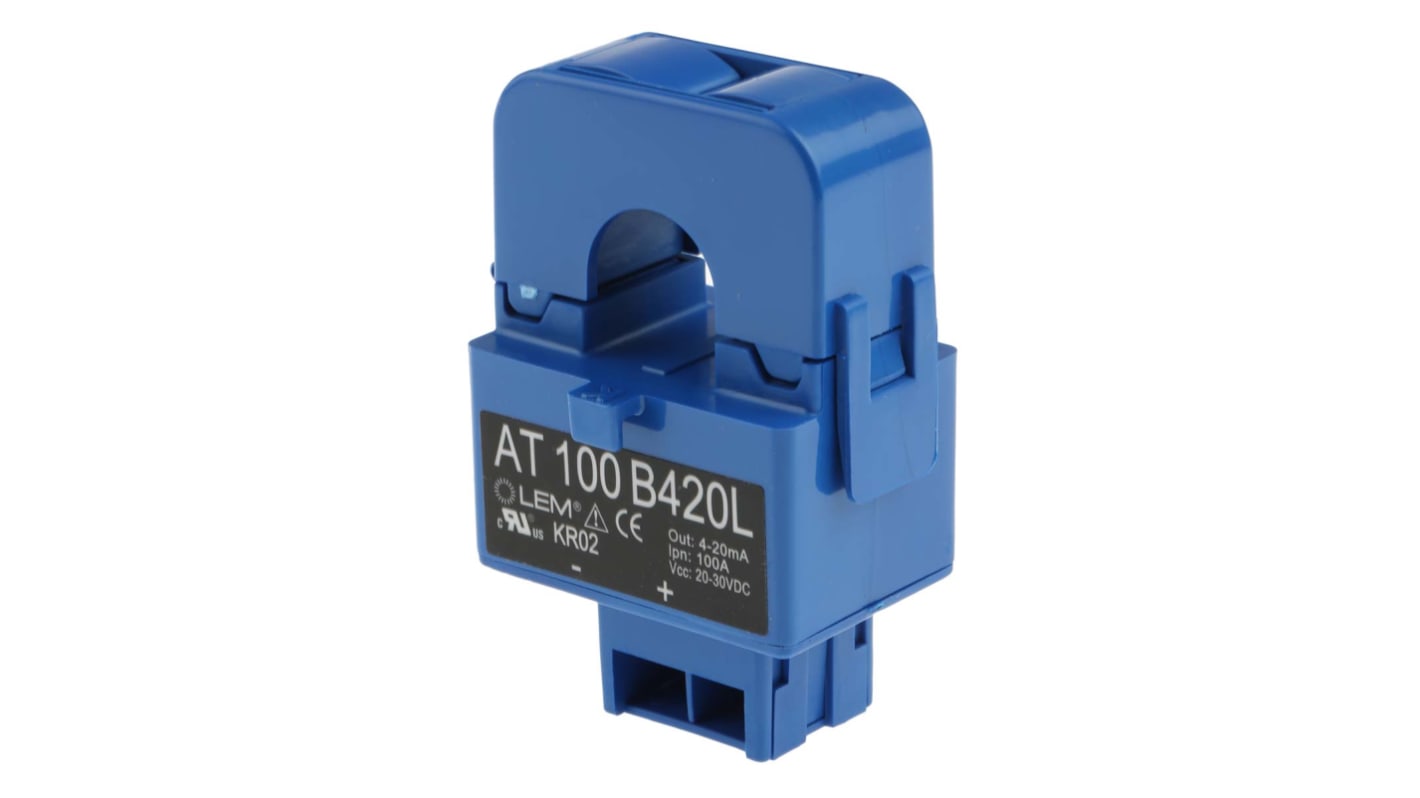 Przekładnik prądowy prąd wej 100A LEM prad wyj 4 → 20 ma otwór 16mm