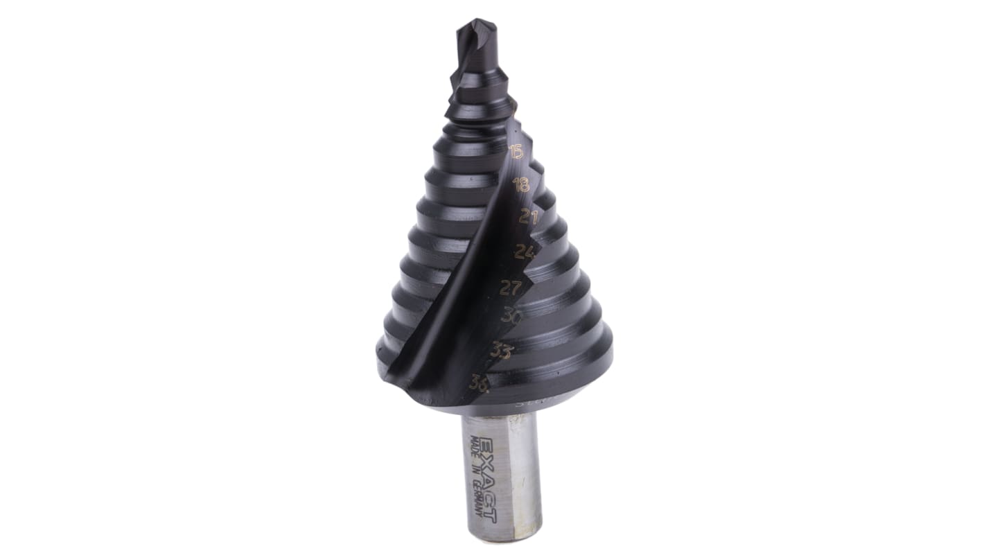 Broca escalonada EXACT HSS, 3mm a 36mm, de 11 escalones