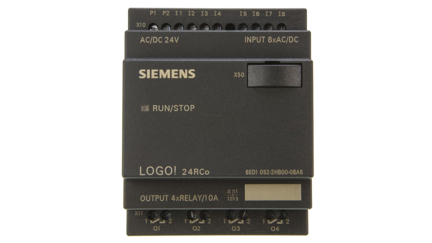 Siemens LOGO! Logikmodul, 8 Eing. Relais Ausg.Typ Digital Eing.Typ für LOGO! 6 24 V ac/dc