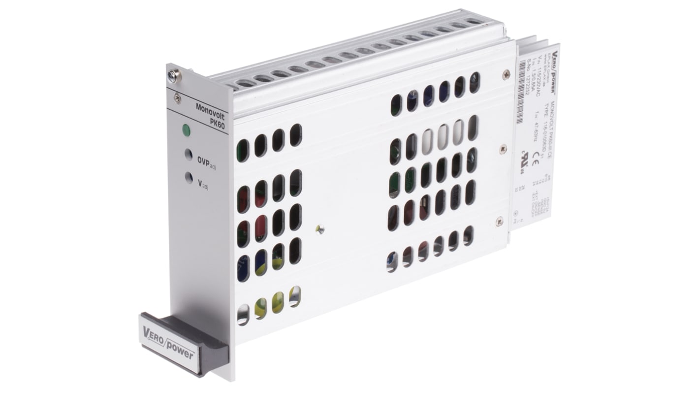 Eplax Switching Power Supply, 116-010063D, 5V dc, 12A, 60W, 1 Output, 115 V ac, 230 V ac Input Voltage