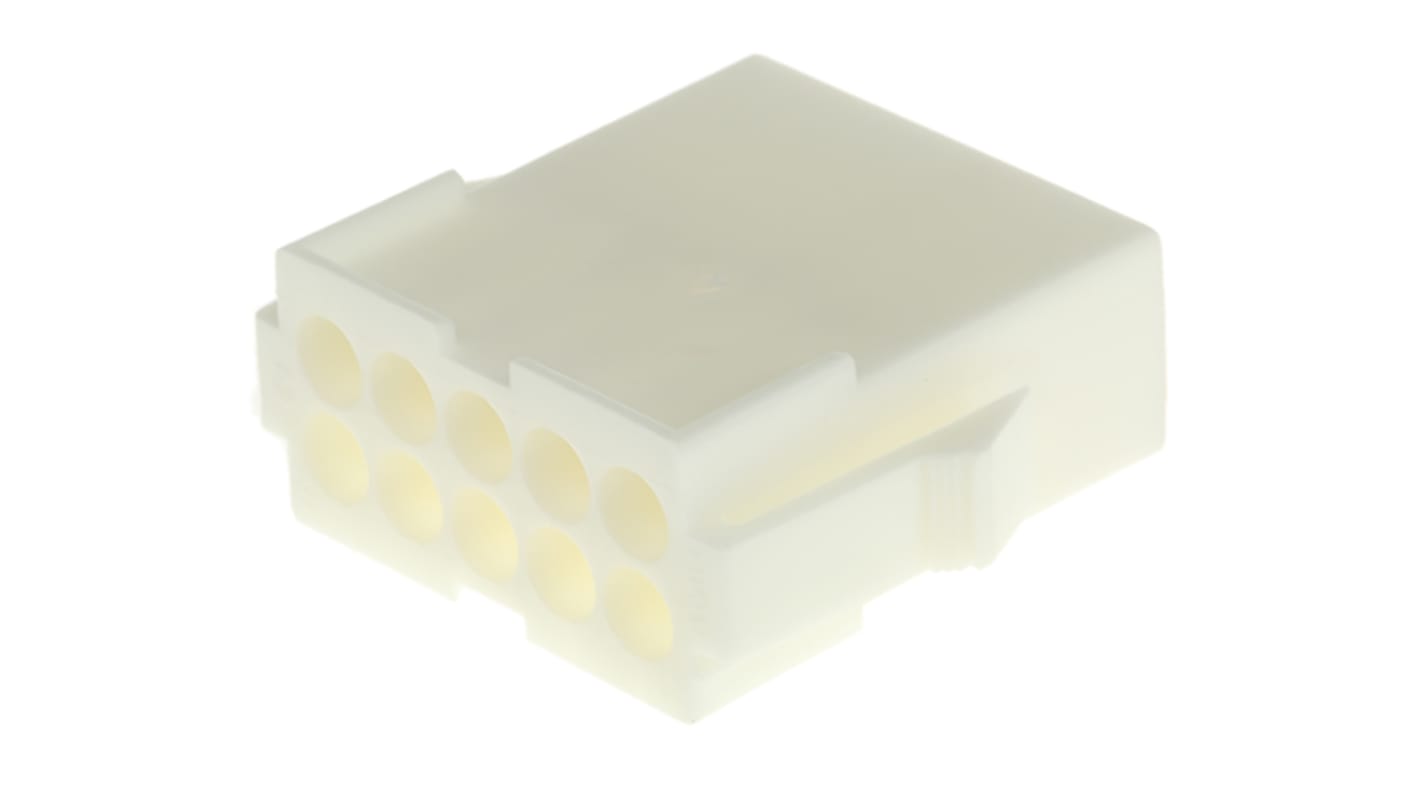 TE Connectivity 线对线连接器插座, 600 V 交流, 9A, 尼龙外壳