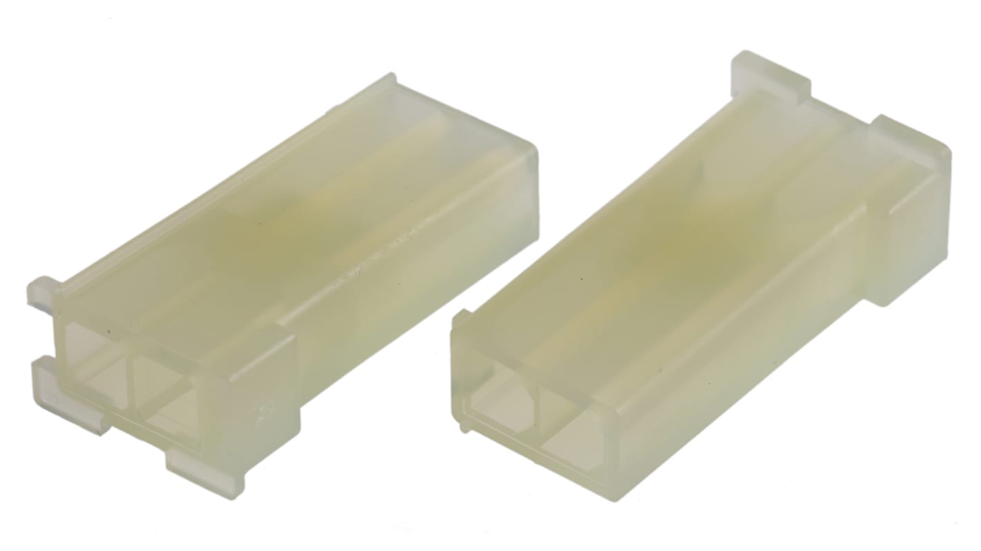 TE Connectivity 线对线连接器插座, 600 V 交流, 9.5A, 尼龙外壳