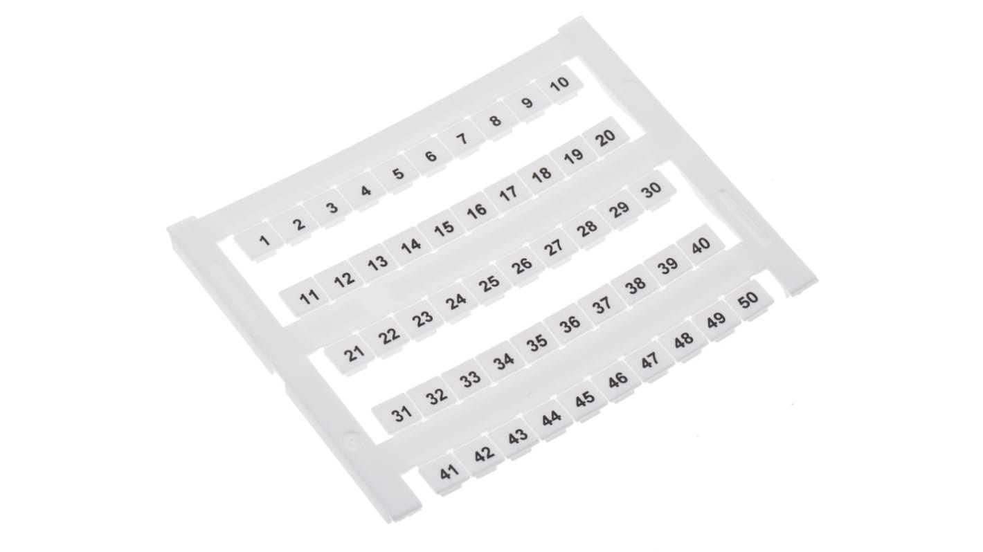 RS PRO Marker Card for use with DIN Rail Terminal