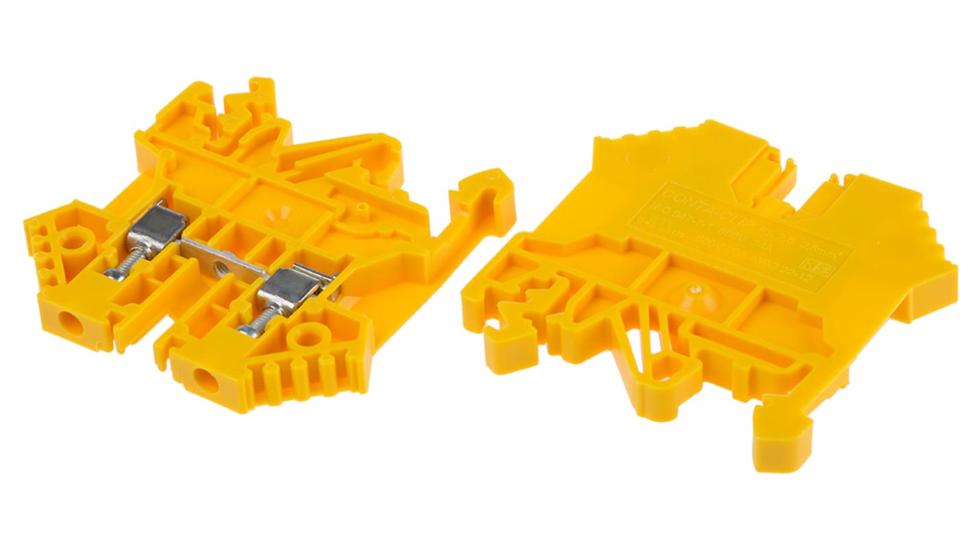 RS PRO Yellow, 0.2 → 2.5mm², Single-Level