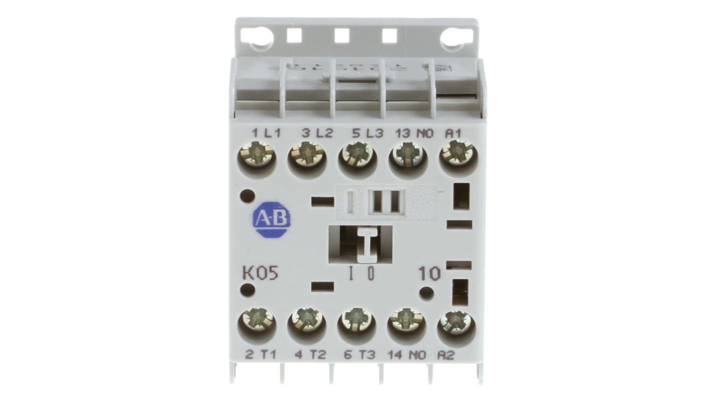 Stycznik 24 V dc Allen Bradley styki: 3 2.2 kW 5 A 3NO Śruba 100-K05ZJ10