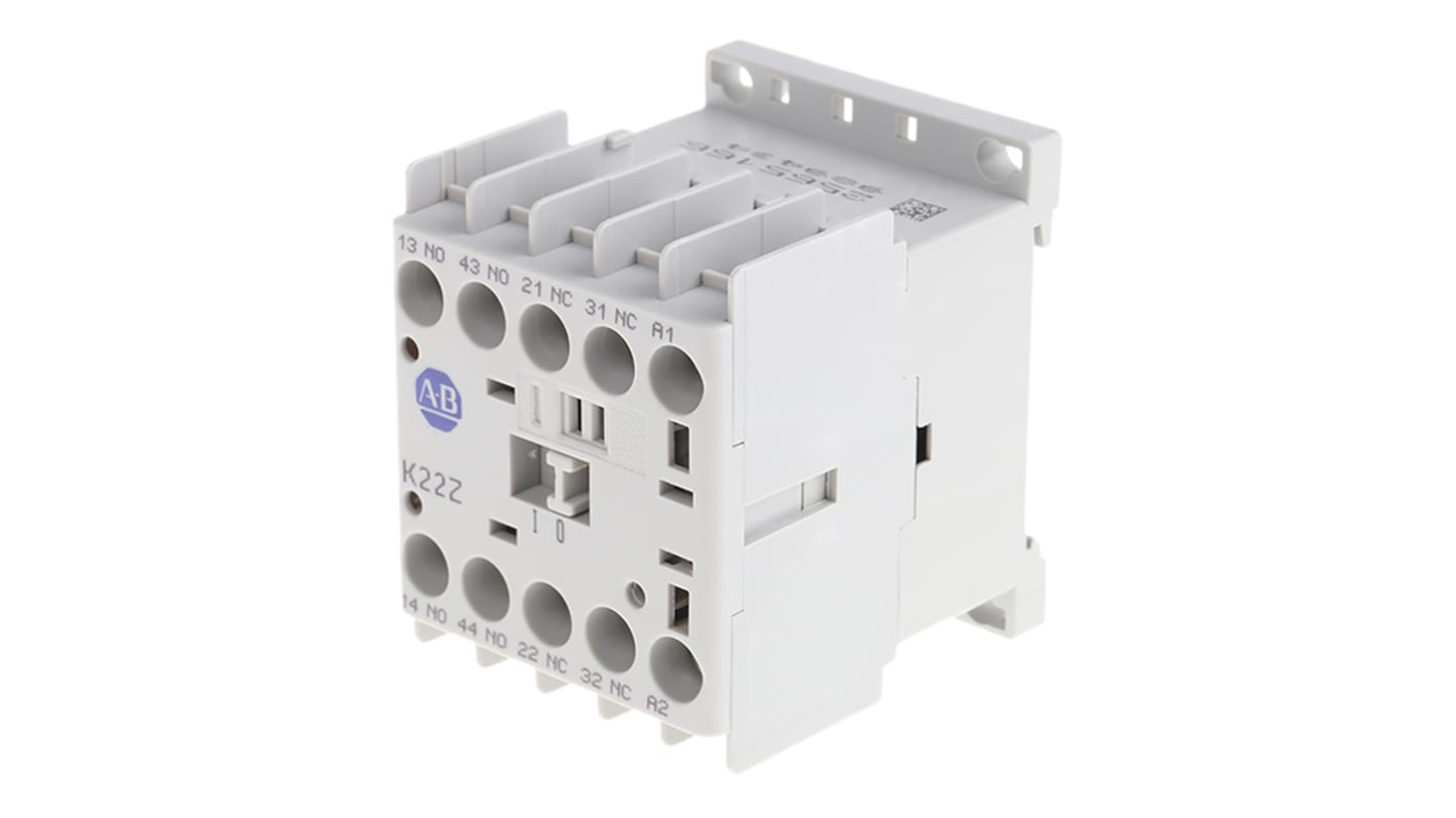 Stycznik 24 V dc Allen Bradley styki: 4 10 A 2NC Montaż na szynie DIN, montaż na płycie Śruba 700-K22Z-ZJ