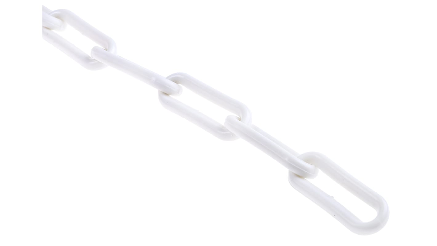 RS PRO Red & White Polypropylene Chain Barrier