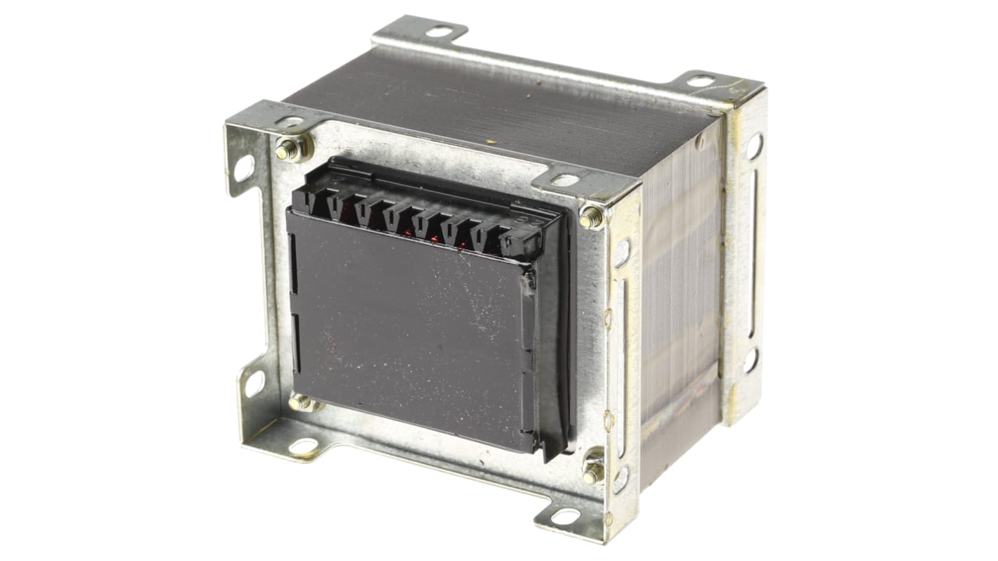 Transformator do zabudowy Napięcie wtórne 30V ac 200VA Napięcie pierwotne 230V ac 2-wyjściowy 90% RS PRO