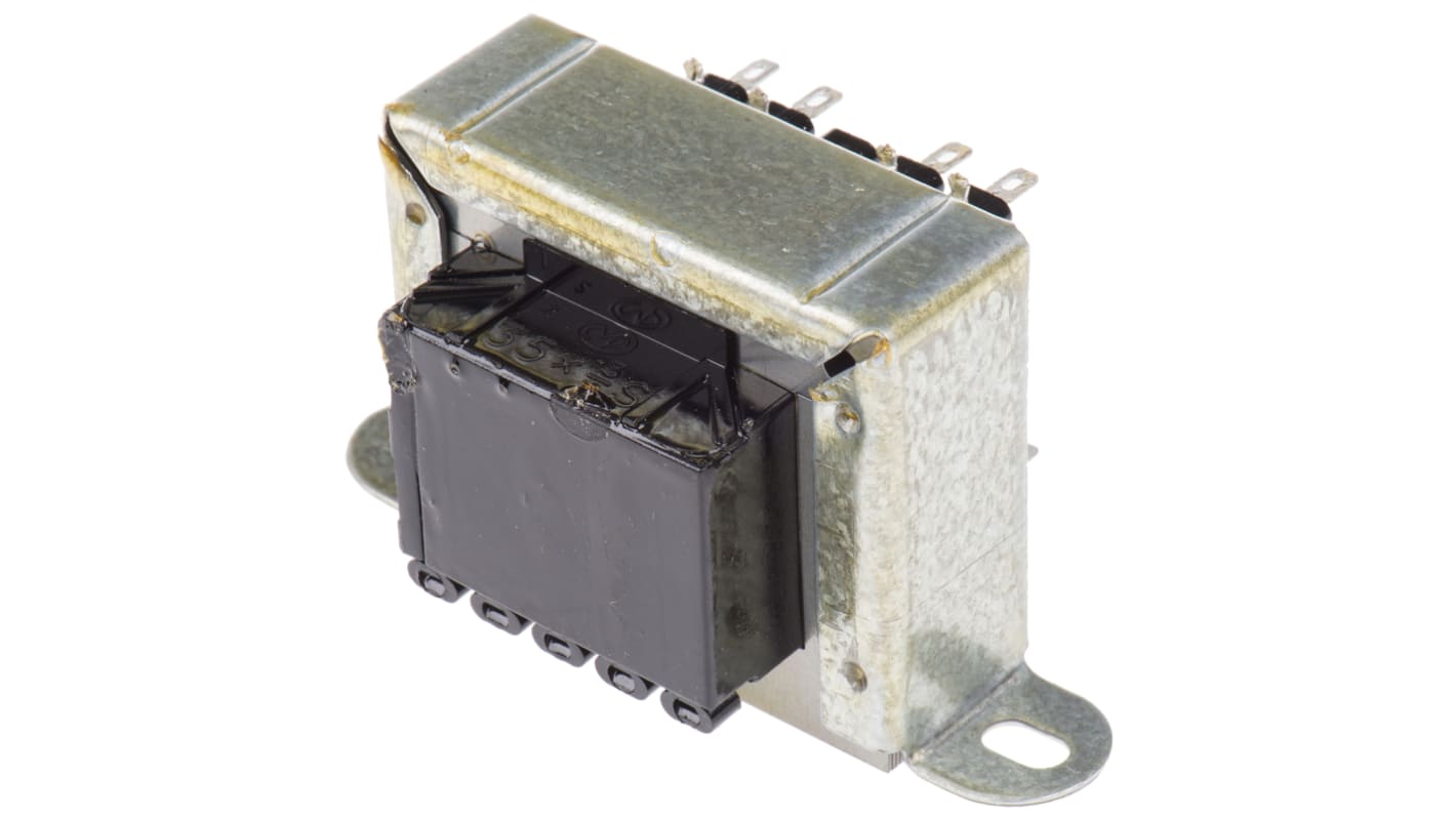 Transformator do zabudowy Napięcie wtórne 9V ac 12VA Napięcie pierwotne 115V ac 2-wyjściowy 87% RS PRO
