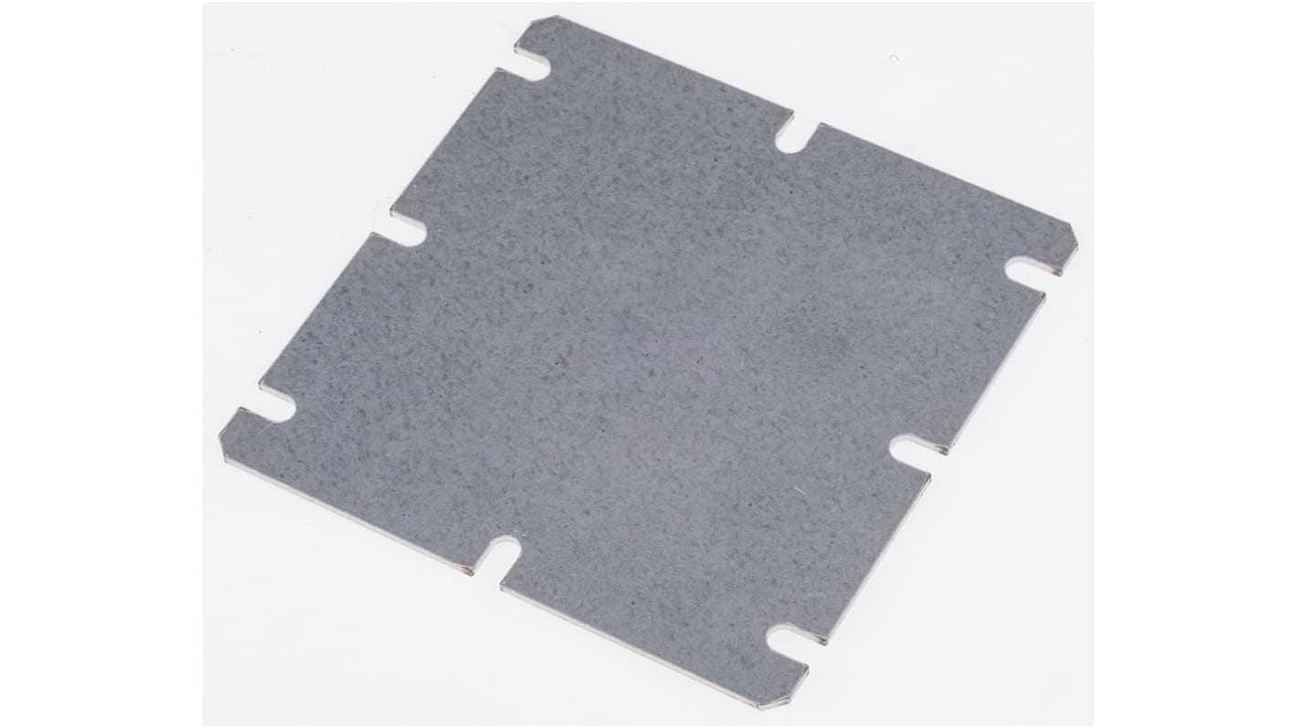 Fibox Steel Mounting Plate, 1.5mm H, 98mm W, 98mm L for Use with MNX Series