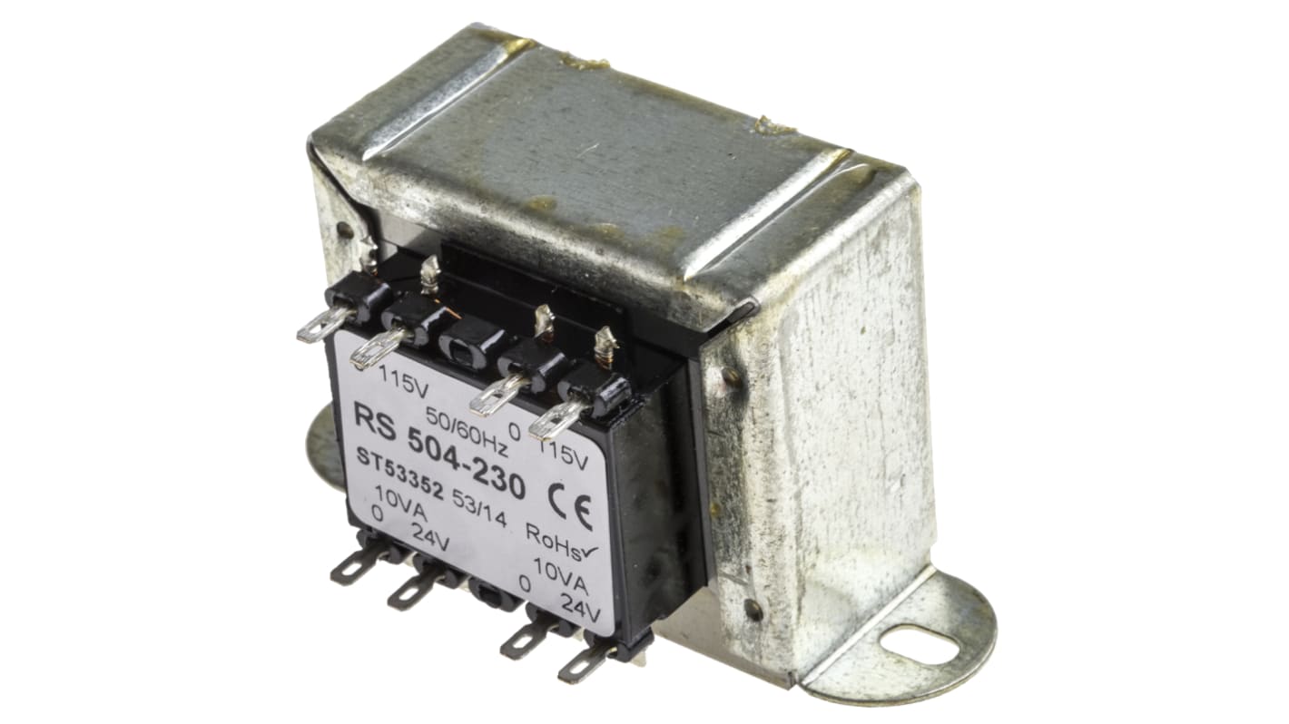 RS PRO 20VA 2 Output Chassis Mounting Transformer, 24V ac, IEC 61558-2-6