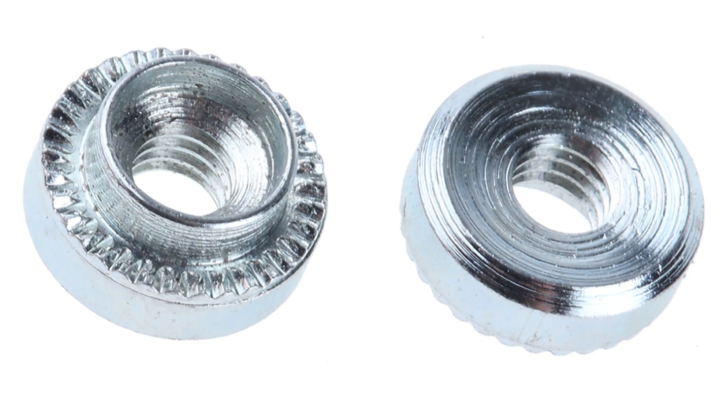 Hank Zinc plated & clear Passivated Steel Rivet Bush, M4
