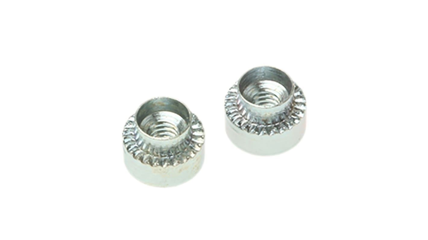 Hank Zinc plated & clear Passivated Steel Rivet Bush, M2