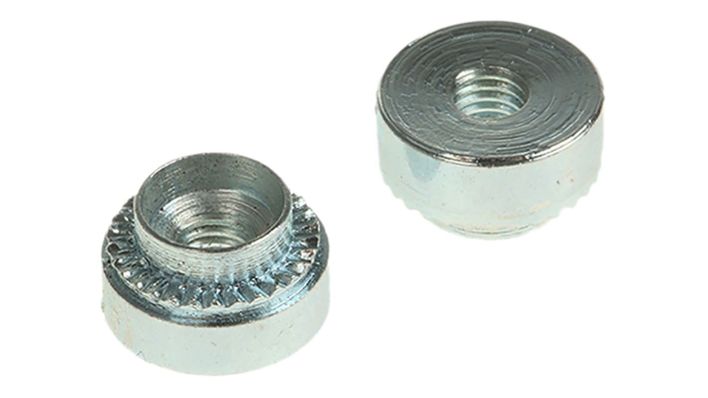 Hank Zinc plated & clear Passivated Steel Rivet Bush, M3