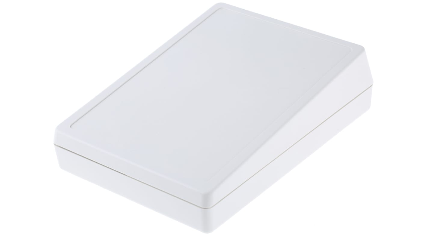 Contenitore per elettronica OKW con frontale inclinato 190 x 138 x 54mm, in ABS, col. Bianco